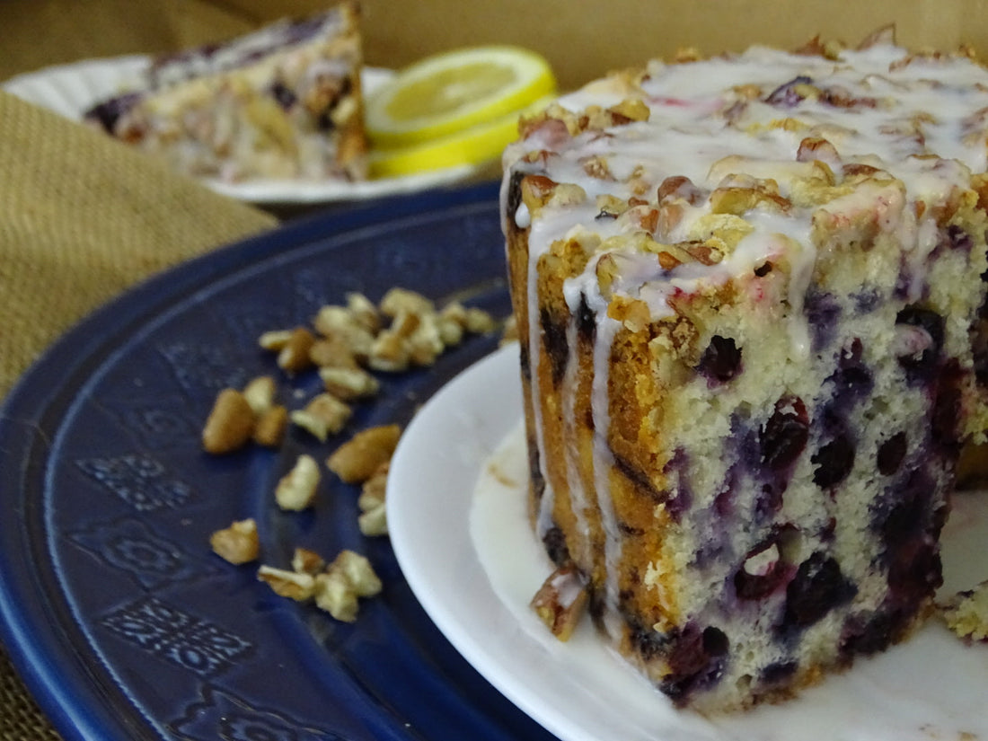 BLUEBERRY PECAN POUND CAKE