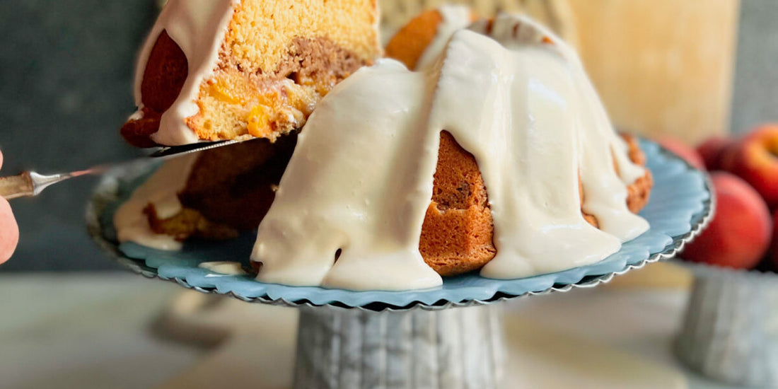 PEACH COBBLER POUND CAKE