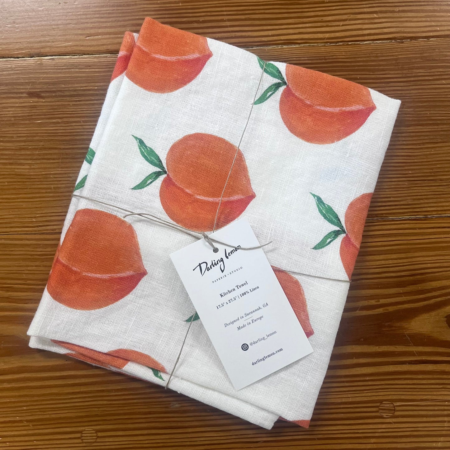 Peach Tea Towel