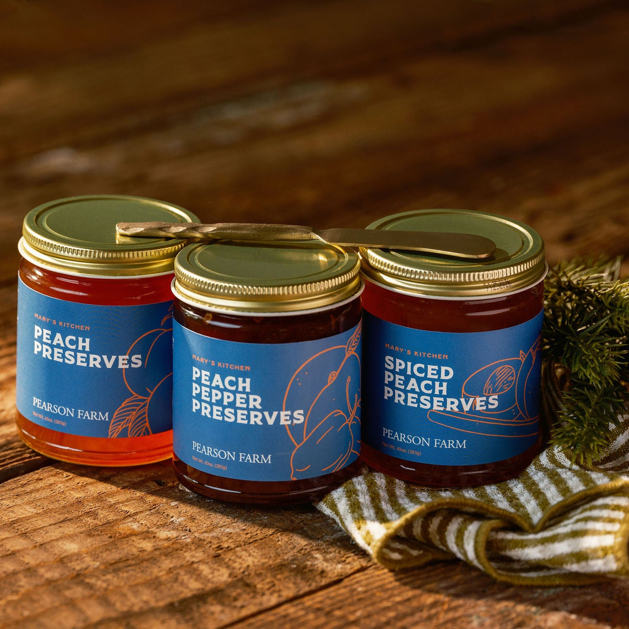 Peach Preserves Trio