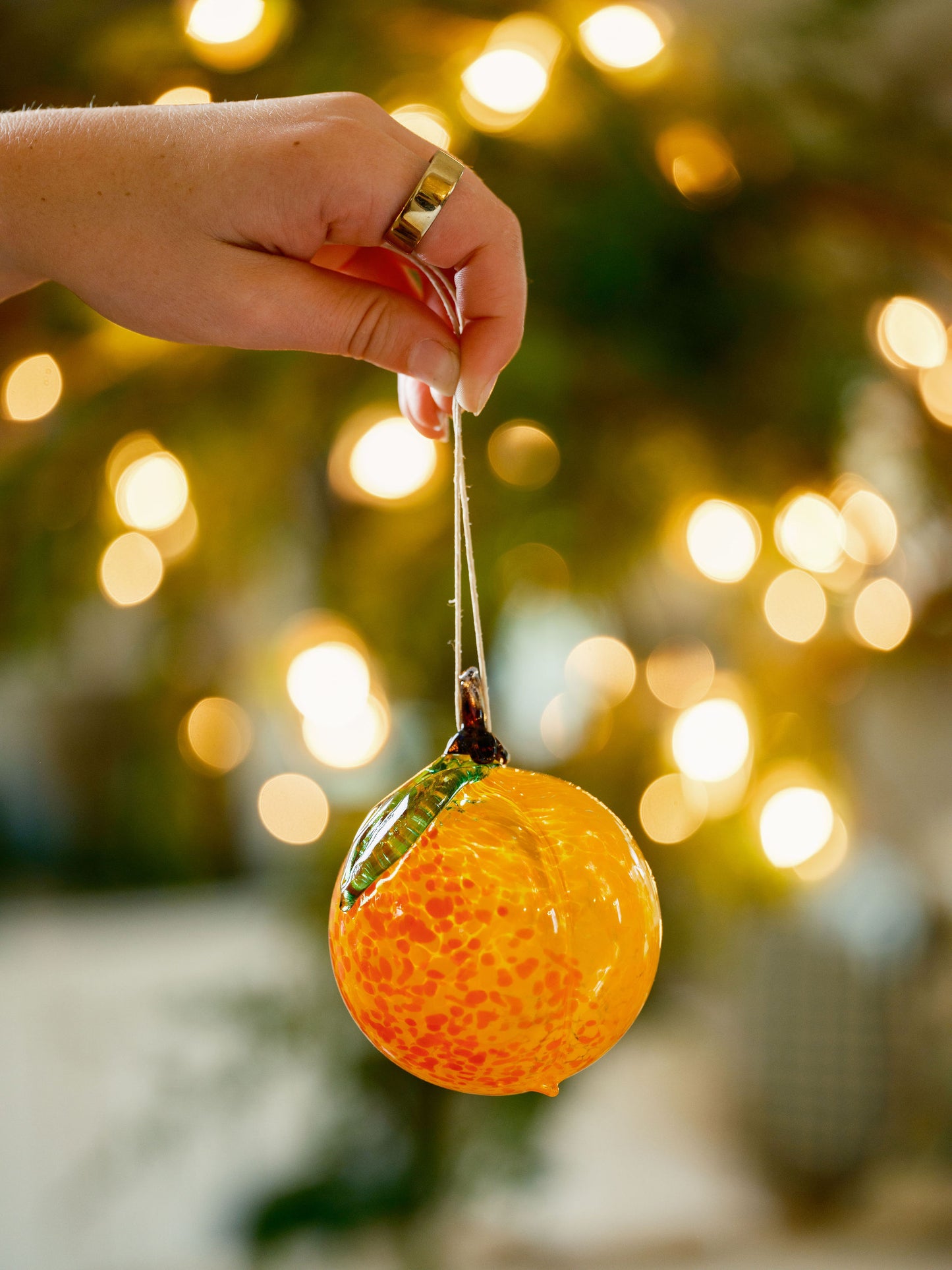 Perfect Peach Christmas Ornament