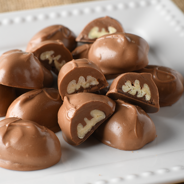 Chocolate Pecan Halves