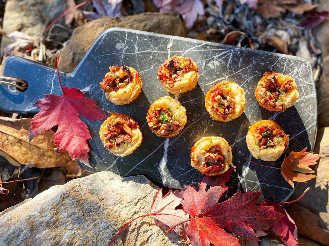 SWEET & SAVORY BOURSIN MINI PECAN TARTS