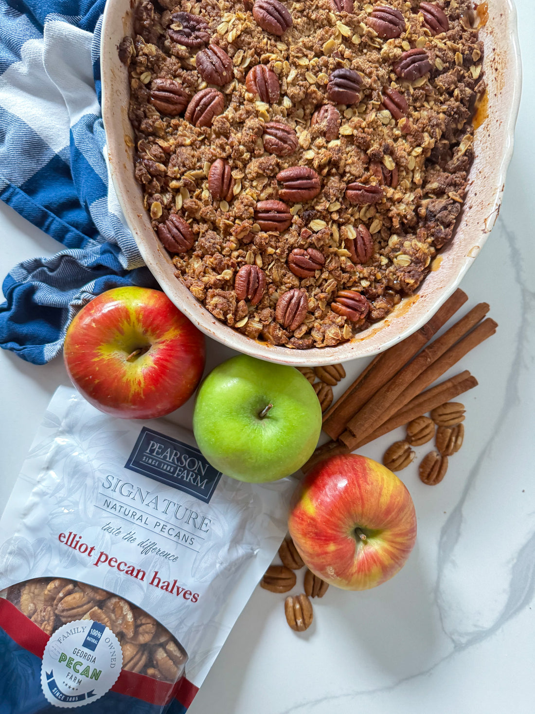 PECAN OATMEAL APPLE CRISP