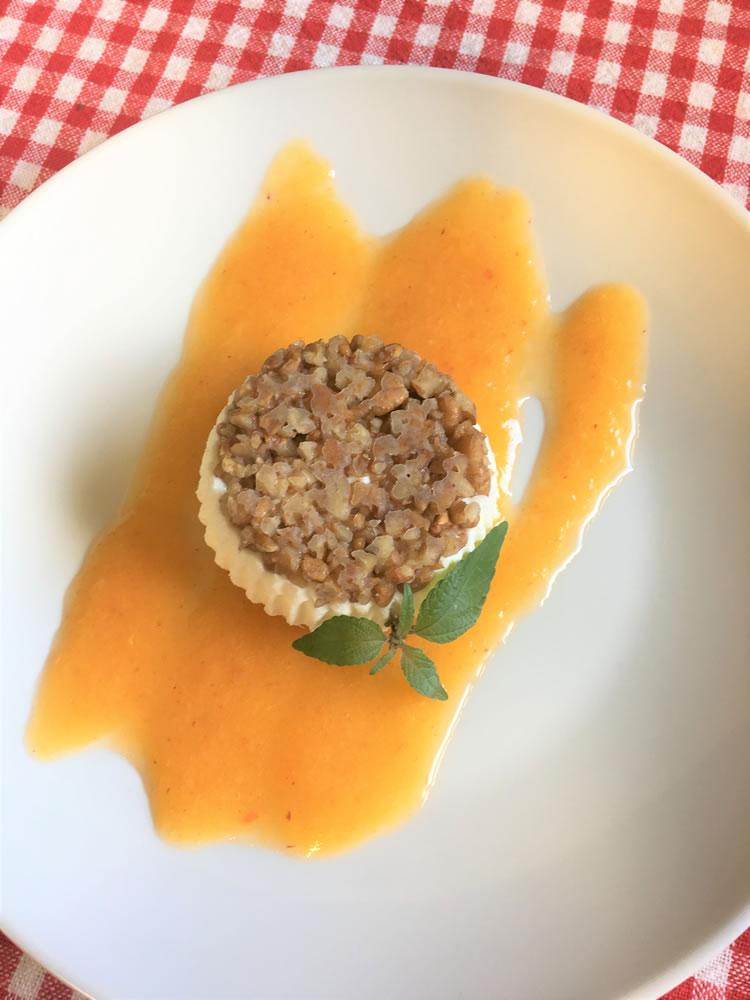 Mini Georgia Peach Cheesecakes