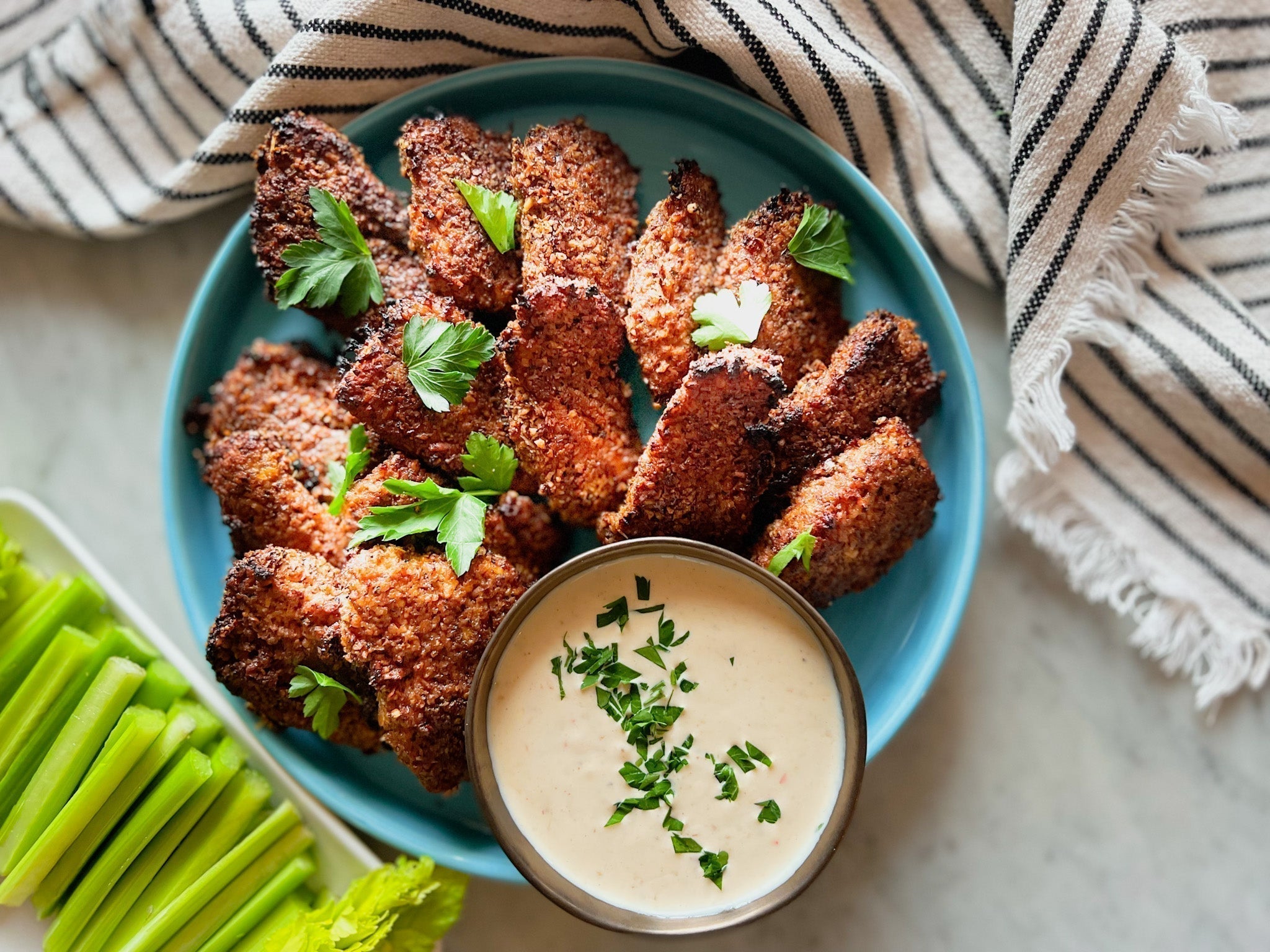 Gluten-Free Chicken Tenders with Peach Pepper Dipping Sauce