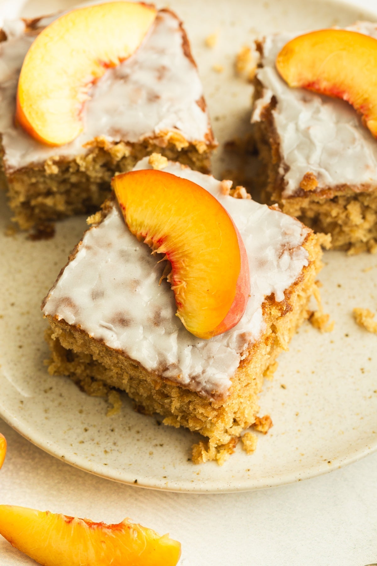 Peach Oatmeal Cake