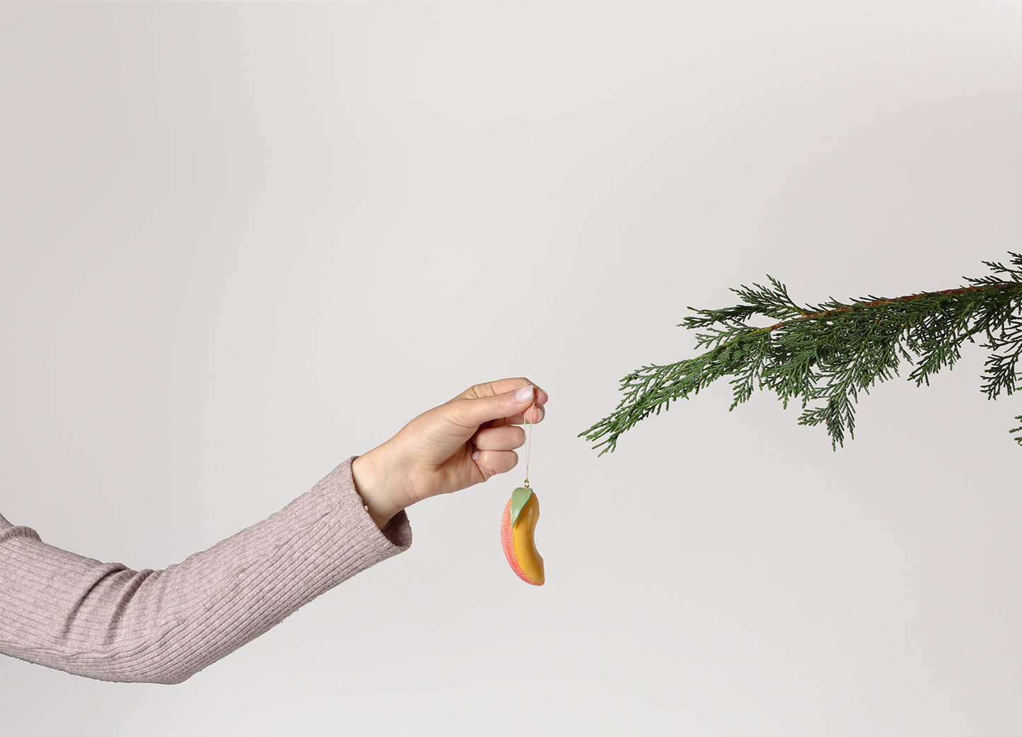 Peach Christmas Ornament