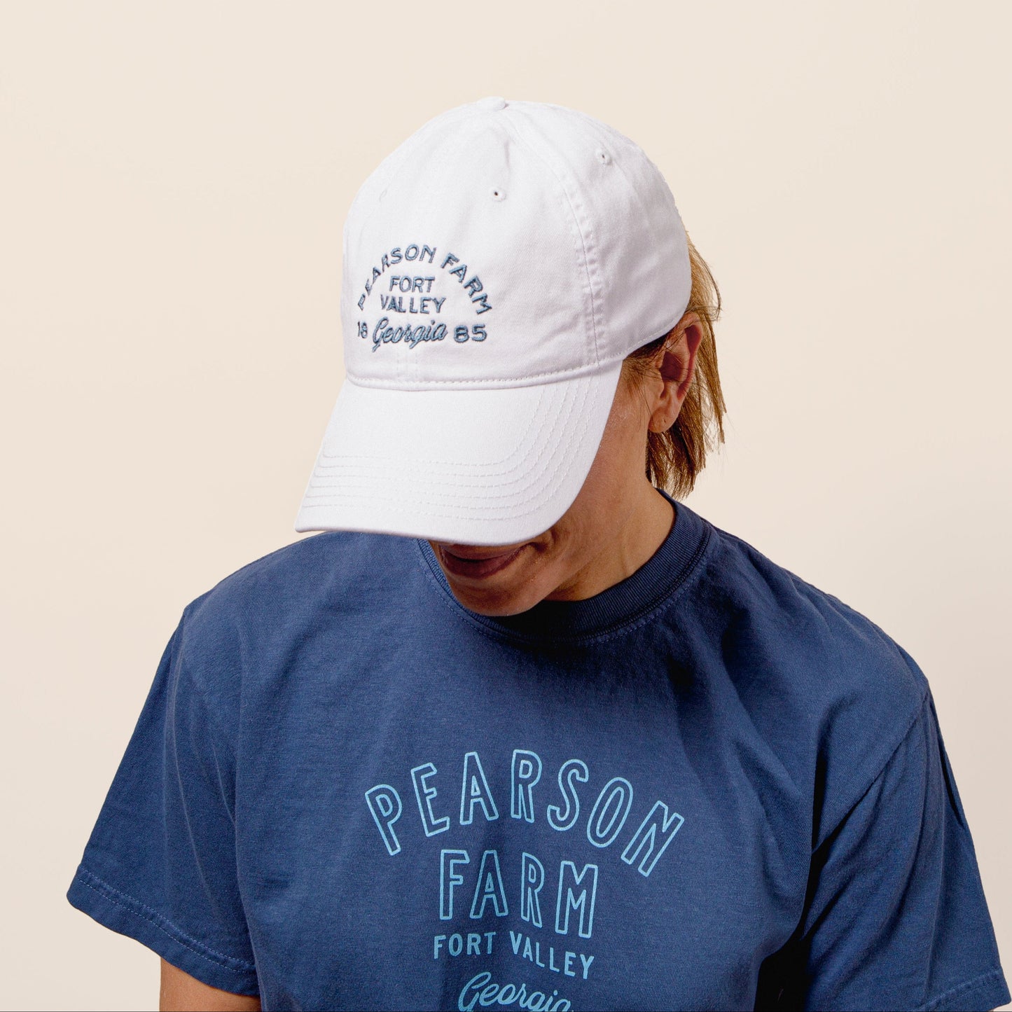 White Relaxed Twill Hat