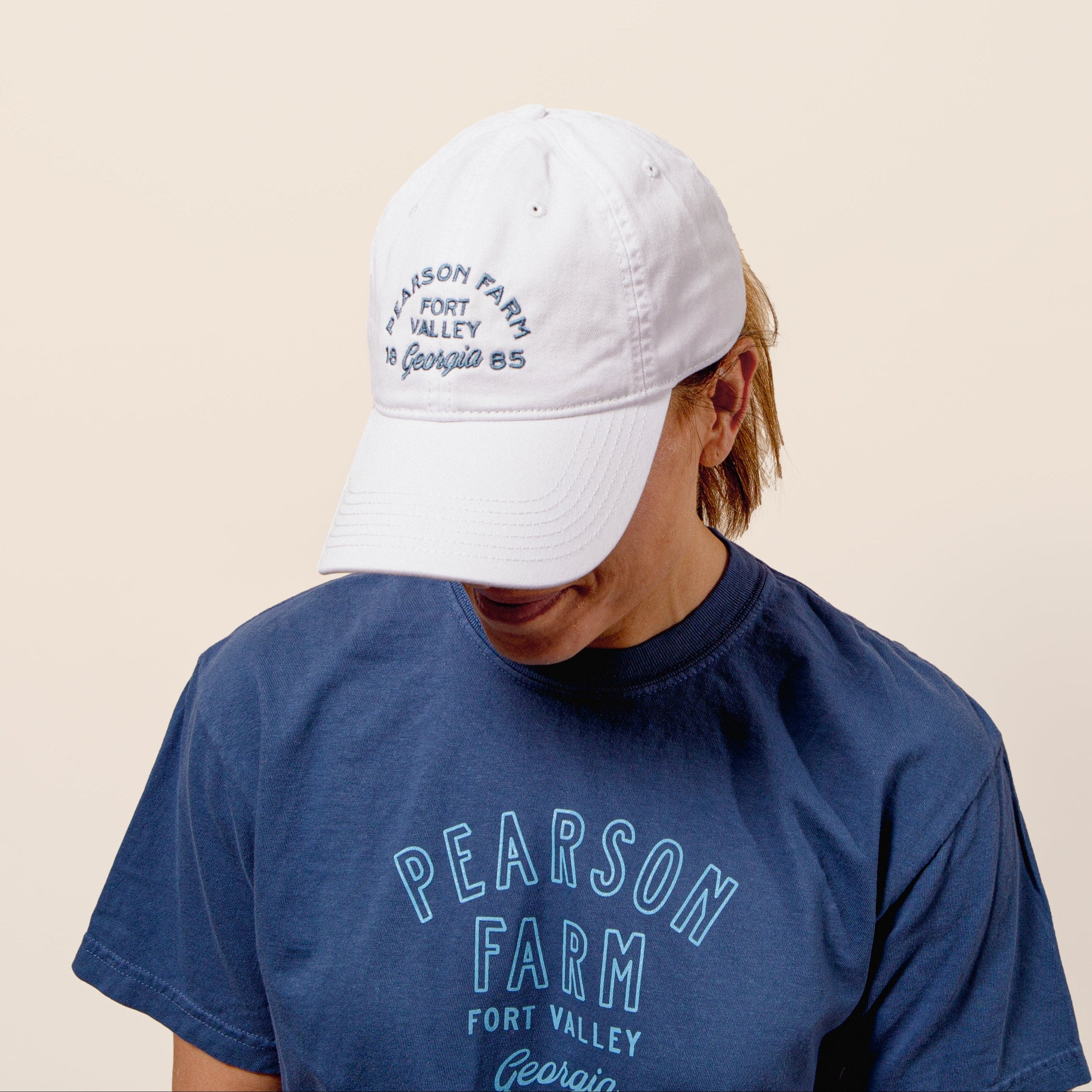 White Relaxed Twill Hat