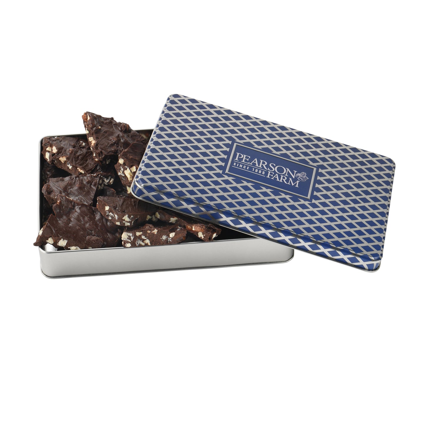 Our dark chocolate pecan bark is sure to delight
